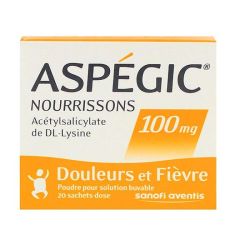Aspegic 100Mg Pdr Sol Buv Nour B/20Sach