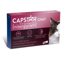 Capstar Chat 11,4Mg Cpr 6