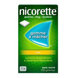 Nicorette - 2Mg Gomme Fruit - Boite 105