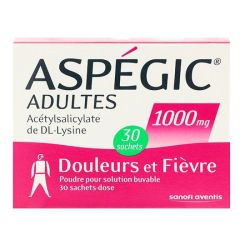 Aspegic 1000Mg Pdr Sbuv Ad 30Sach