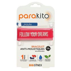 Parakito Bracelet Anti-Moustique Adulte Fuschia