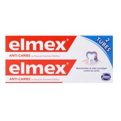 Elmex - Dentifrice Lot2 Rouge - 2T/75 Ml