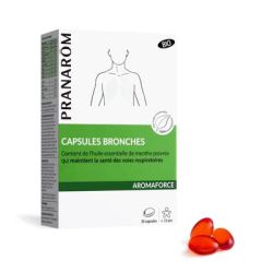 Pranarom - Aromaforce Bronches Capsules Bio - Bte 30
