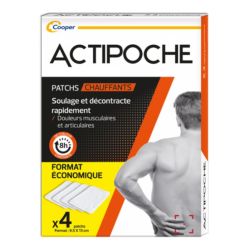 Actipoche - Bte4 Patchs Chauffants 9.5X13