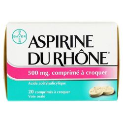 Aspirine - Du Rhone 500Mg 20Cpsa Croquer