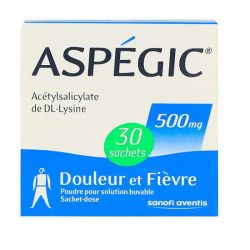Aspegic 500Mg Pdr Sol Buv B/30Sach