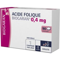Acide Folique Biogaran Cpr 0Mg4 Bt90