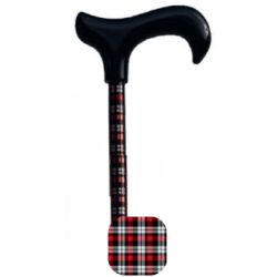 Canne - Vario Harmonie Noire Tartan Rouge I5