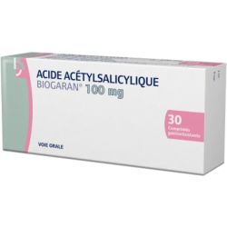 Acide Acetylsalicylique Biogaran Cpr 100Mg 30