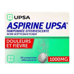 Aspirine Upsa 1000Mg Cpr Eff S C T10X2