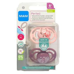 Mam Sucette Perfect Silicone 6M X2