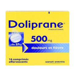 Doliprane 500Mg Cpr Eff T/8X2