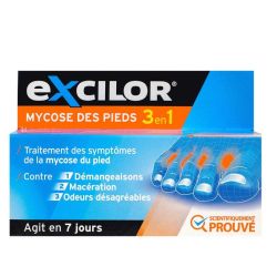 Excilor Mycose Pied 3En1