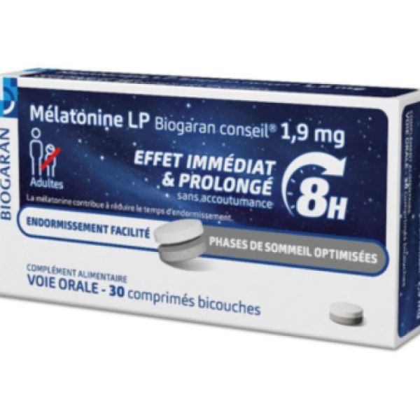 Melatonine LP1,9mg Biogaranconseil - Cpr30