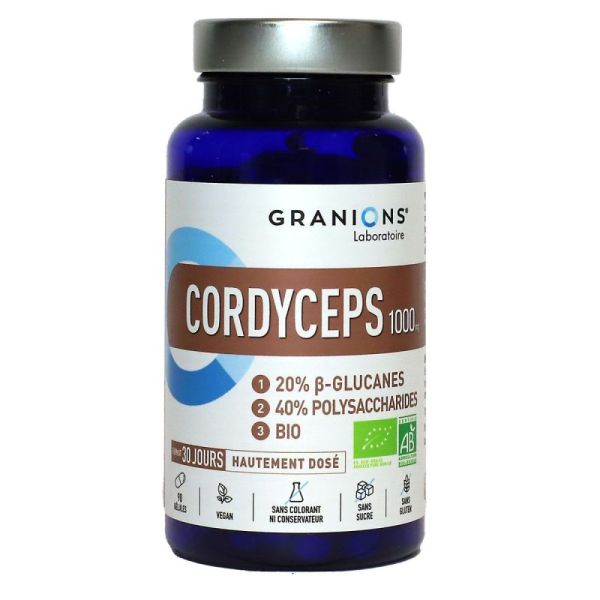 CORDYCEPS 1000mg - BIO - 90 gélules