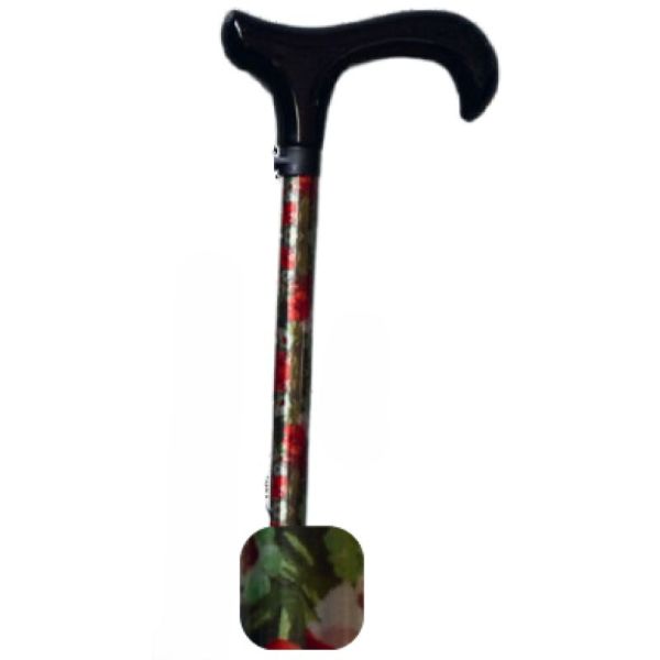 Canne - Vario Harmonie Noire Motif Hibiscus