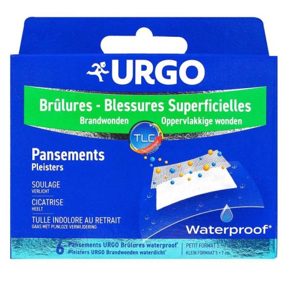 Urgo - Brulures Pansement Waterproof Pm B