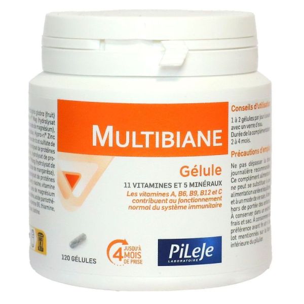 Pileje - Multibiane - 120 Gelules