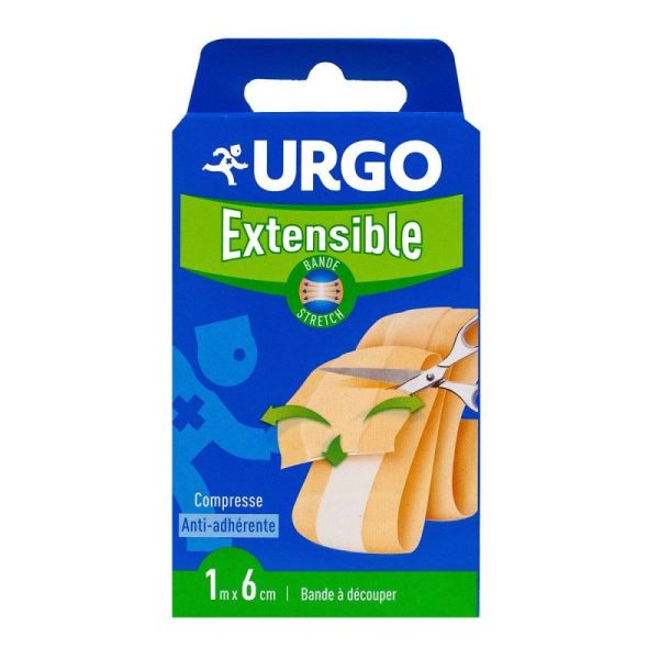 Urgo - Pansement Extensible 1Mx6Cm - 1 Ba