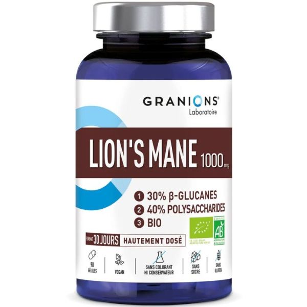 LION'S MANE 1000mg - bio - 90 gélules