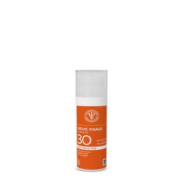 Unifarco - Solaire Crème Visage SPF30+ Texture Riche fl 50ml