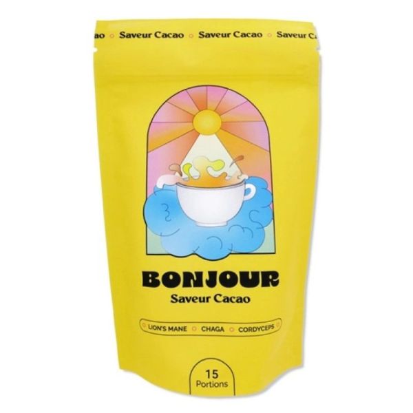 bonjour - saveur cacao - sachet 15 portions - 90gr