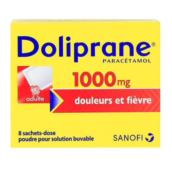 Doliprane 1000Mg Pdr Sbuv 8Sach