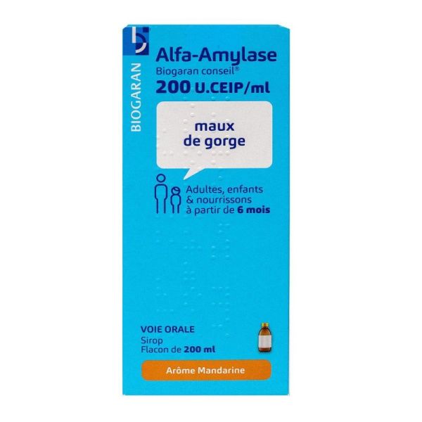 Alfa-Amylase 200U/Ml 200 Ml biogaran