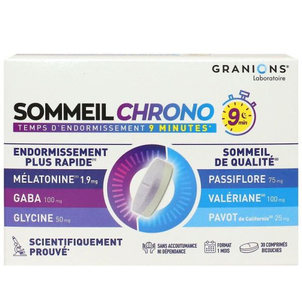 Granions - Sommeil Chrono 9Min Cpr30