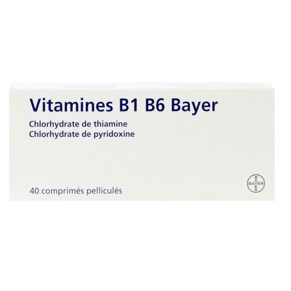 Vitamines B1 B6 Bayer 40 Cp