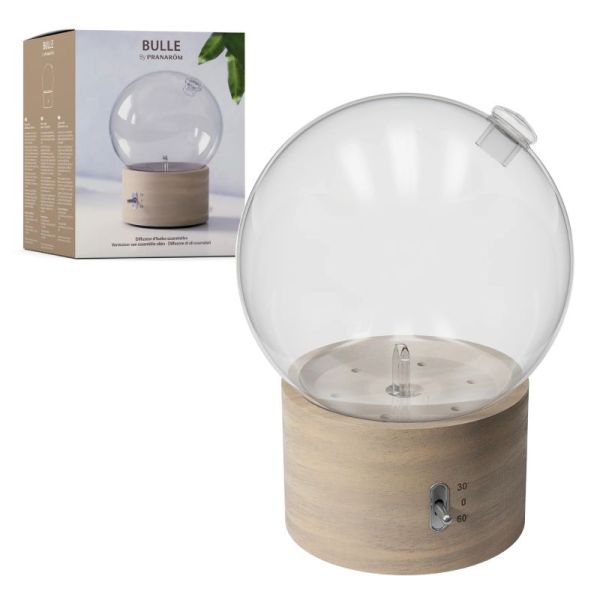 Pranarom - Diffuseur Bulle bois et verre