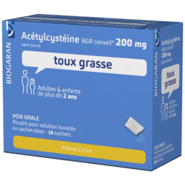 Acetylcysteine 200Mg Bgr C Sach18