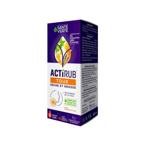 Sante Verte - Actirub - Srp Toux 150Ml