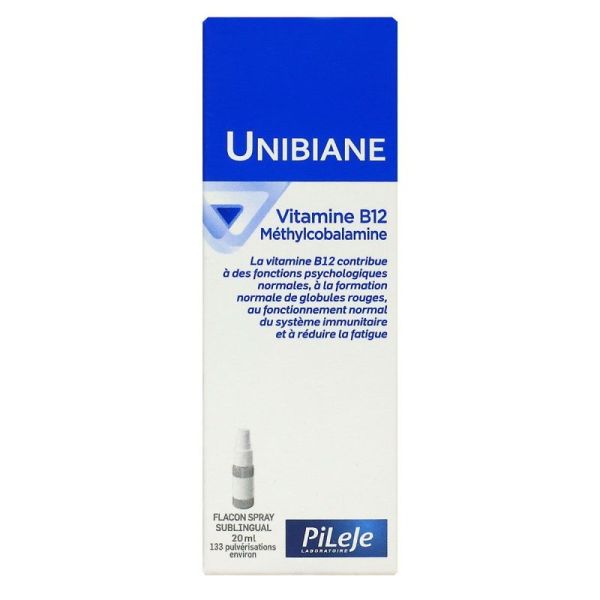 Pileje - Unibiane Vitamine B12 Spr 20Ml