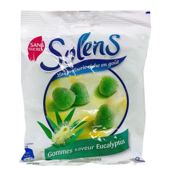 Solens - Gommes saveur eucalyptus sans sucres - 100 gr