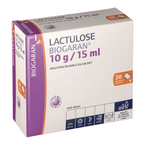 Lactulose Biogaran 10G S Buv B/20Sach