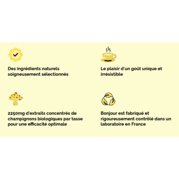 bonjour - saveur café - sachet 15 portions 90gr