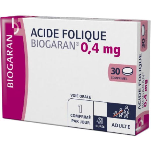 Acide Foliq Bio Cpr 0Mg4 Bt30