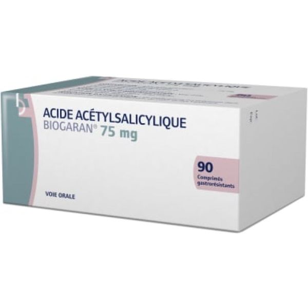 Acide Acetylsalicylique Biogaran Cpr 75Mg 90
