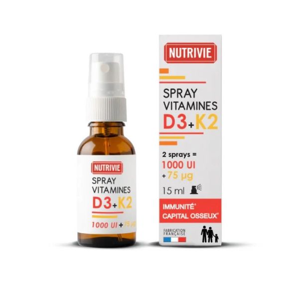 Nutrivie - Vitamine D3 / K2 Spray 500 Ui - 20ML