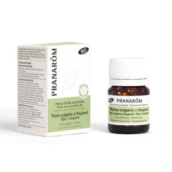 Pranarom - Huile Ess Thym Vulgaire Bio - Perles 60
