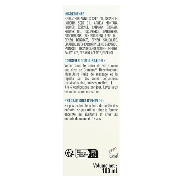 Granions - Decont Muscu Hle Mass Arn100Ml