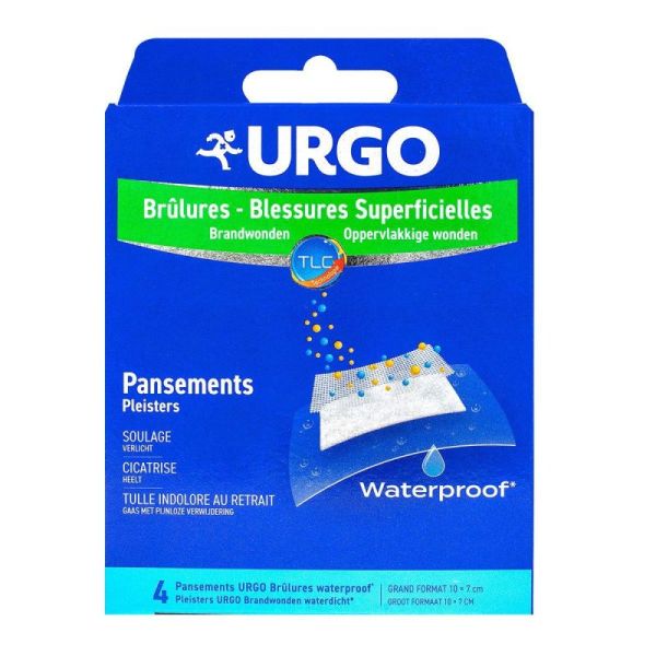 Urgo - Brulures Pansement Waterproof Gm B/4