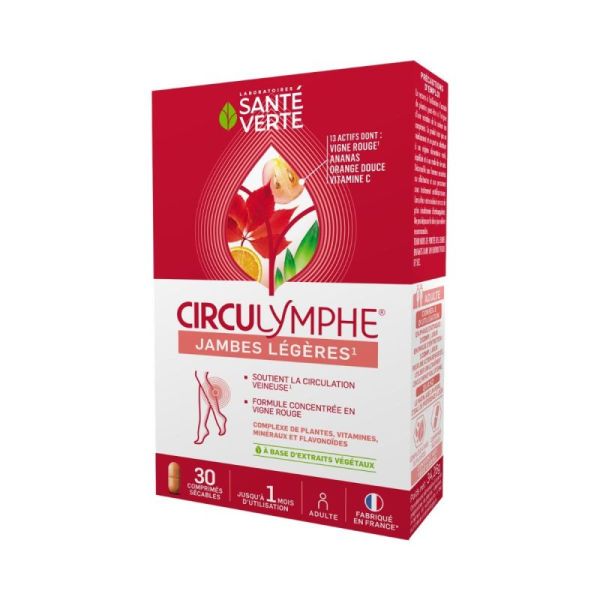 Sante Verte - Circulymphe - 30 Comprimes