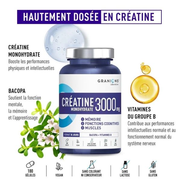 Granions Creatine 3000Mg Gelu180