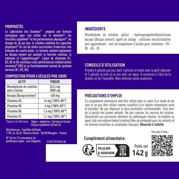 Granions Creatine 3000Mg Gelu180