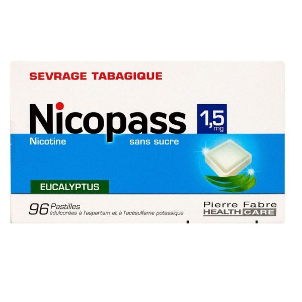 Nicopass 1,5Mg Past Eucalyp 96