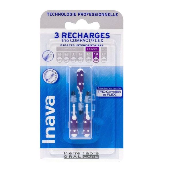 Inava Trio Compact Brossette Rech Violet3
