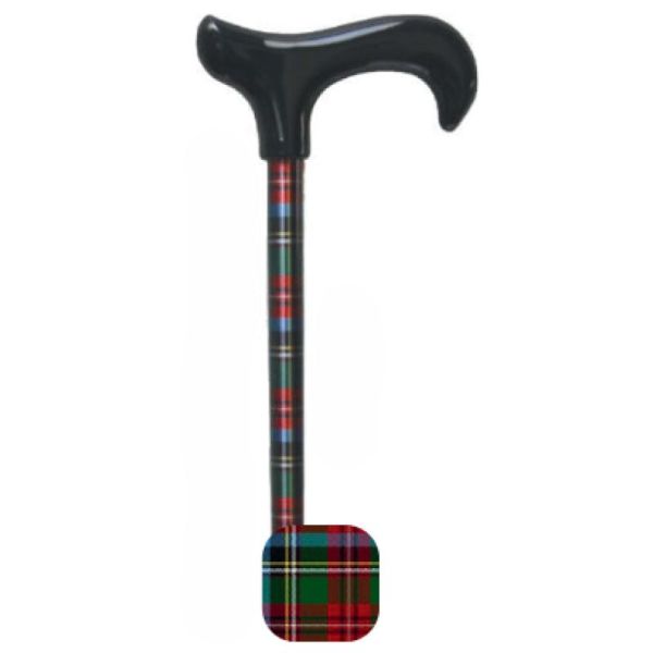 Canne - Vario Harmonie Noire Tartan Vert