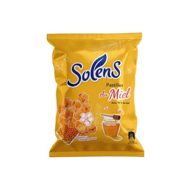 Solens - Pastille Miel Sachet - 100 gr